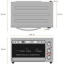 Grunkel Horno de Sobremesa HR-28SILVER Plata 28L